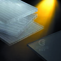 固莱尔PC阳光板，双层中空板，工厂采光顶阳光板